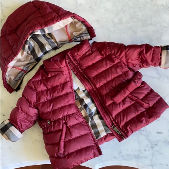 Burberry Quilted Puffer Baby Jacket Winter - Picture 3 of 8